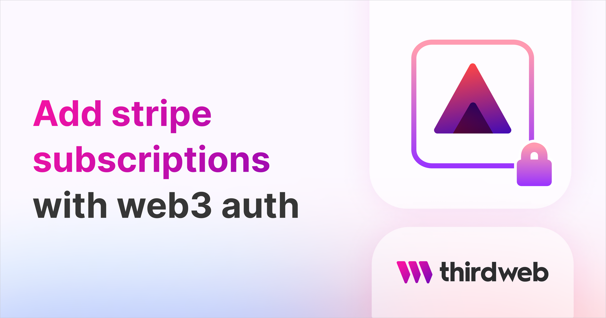 Stripe Subscriptions Using Sign In With Ethereum